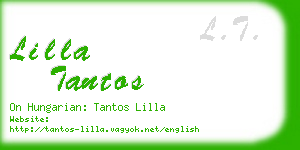 lilla tantos business card